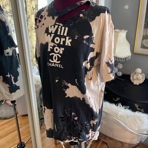 Comfort Colors Black and White Graphic Tee